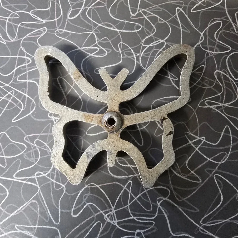 Unbranded Rosette Iron Cookie Mold Set of 2‎ Silver Vintage Baking
